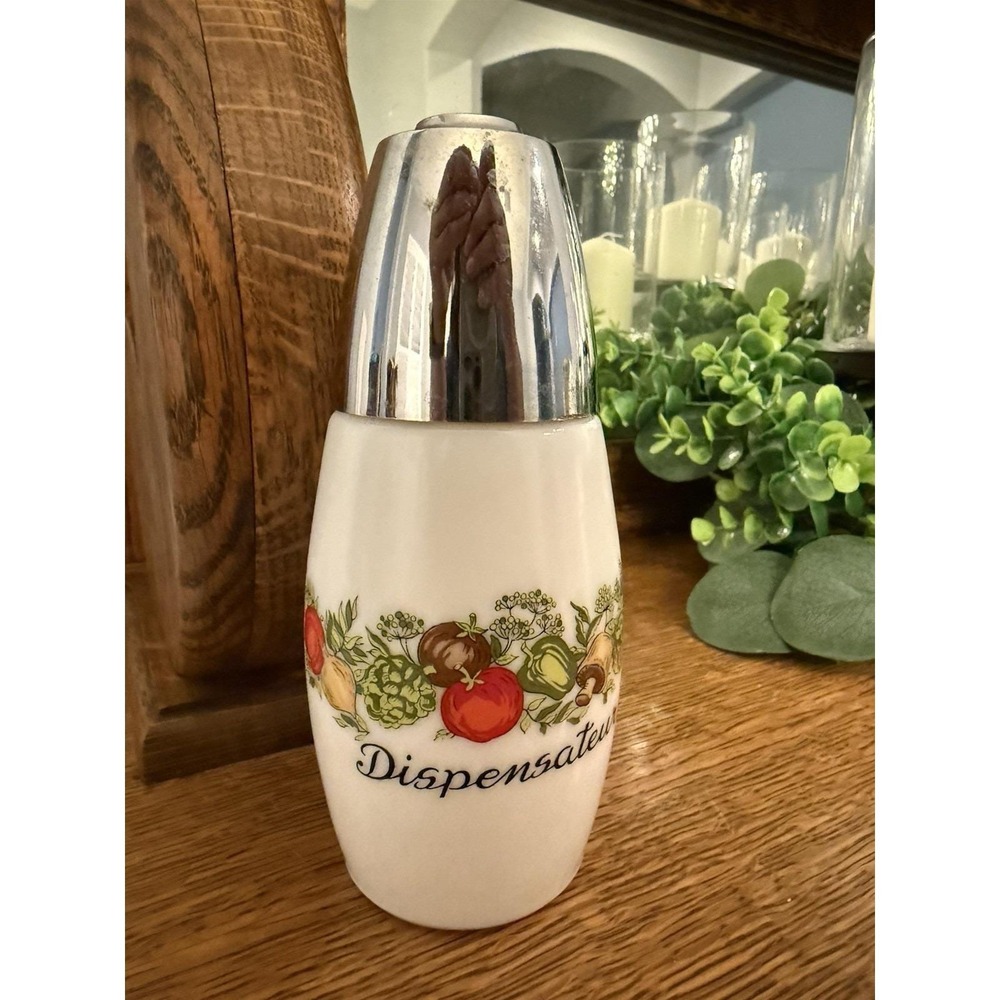 Vintage Westmoreland Milk Glass Vegetable Dispenser Soap Lotion Pump 7"